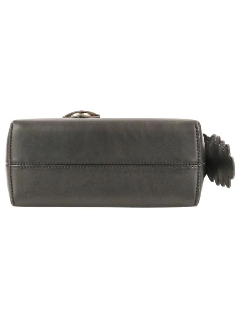 Fendi by the Way Leather Mini Shoulder Bag Clutch Black